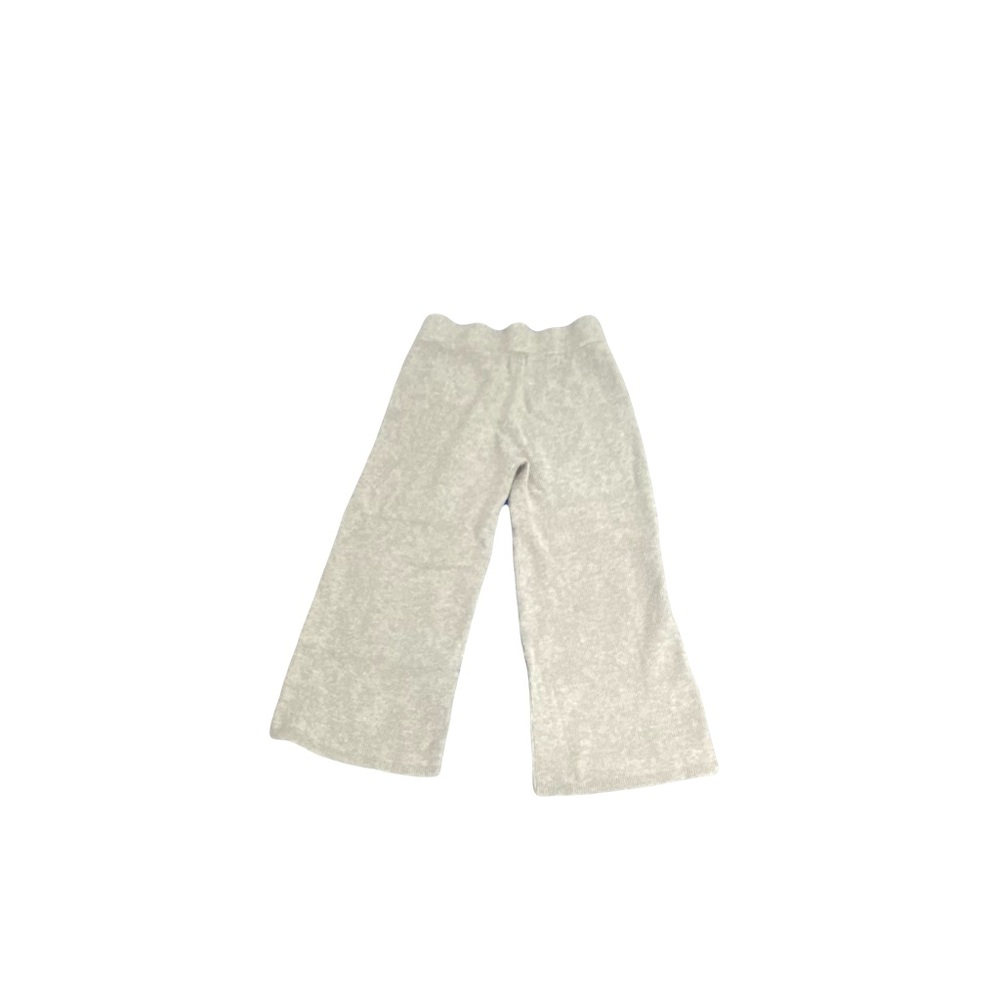 a new day Wide Leg Ribbed Causal Pull on Pant Cropped  Gray Small